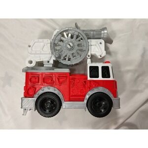 2018 Play-Doh Fire Truck - Red, Gray, Black, And White - Truck Only